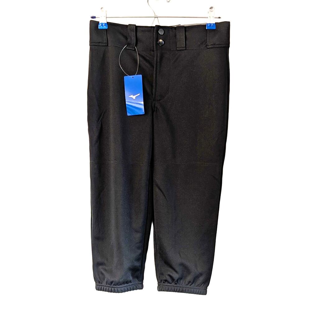 Mizuno Girl's Prospect Softball Pants Black Size YL NWT